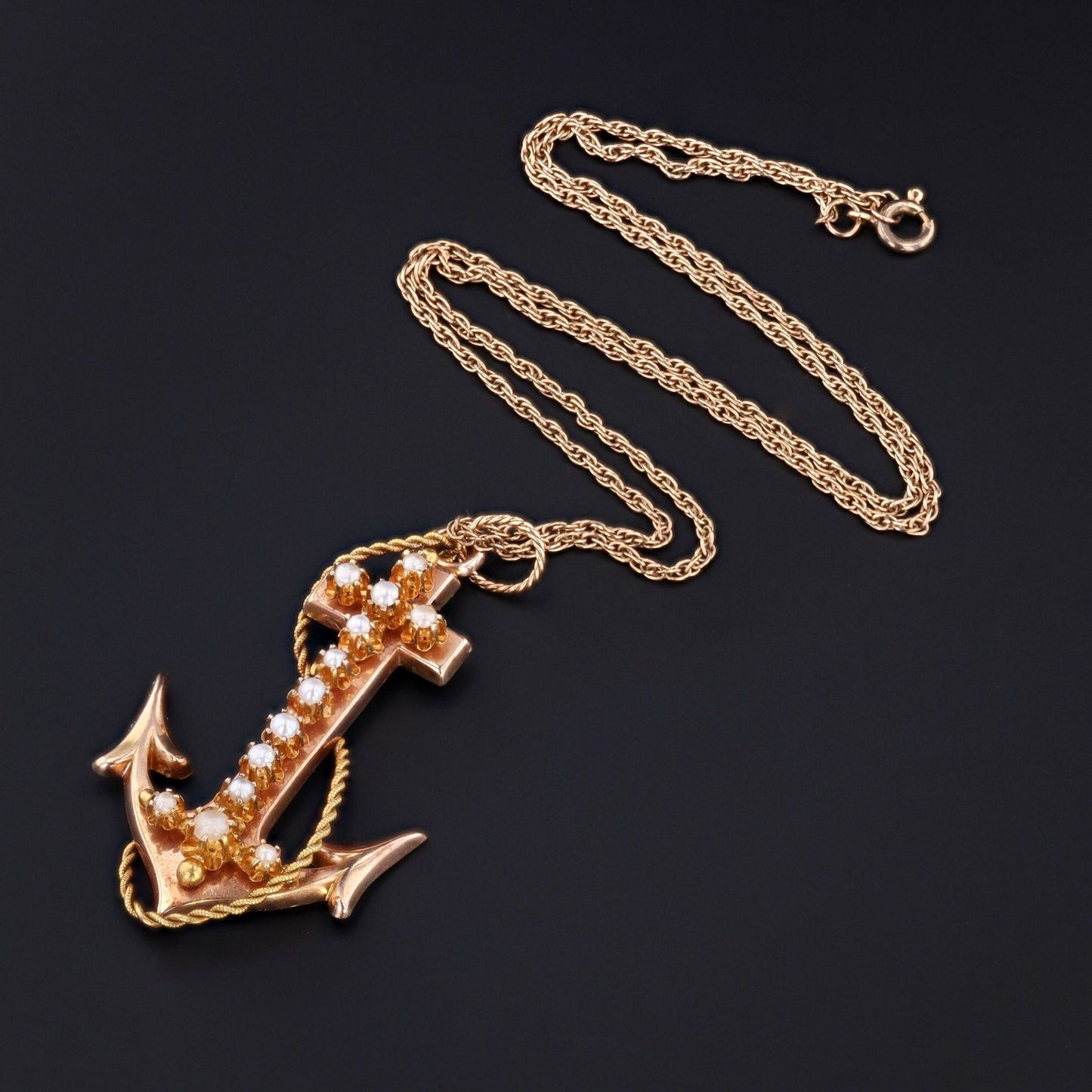 Anchor Pendant | 14k Gold Anchor Pendant