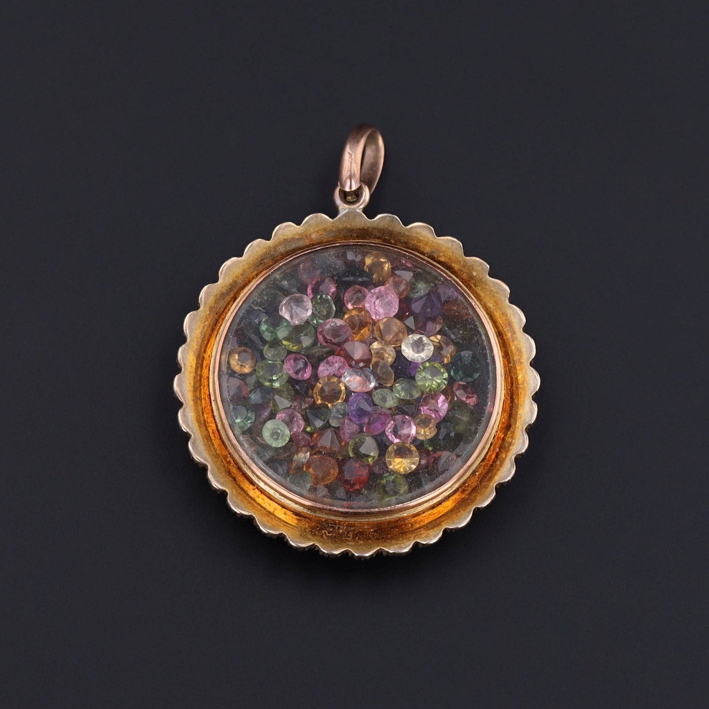 9ct Gold Shaker Pendant | Gemstone Shaker Pendant